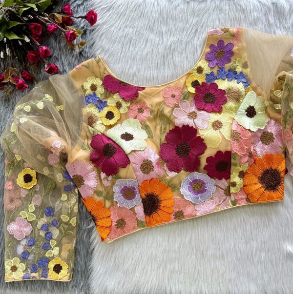 Yellow Embroidery Blouse