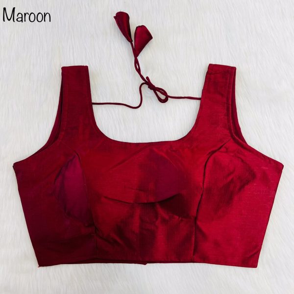 Maroon Plain Blouse